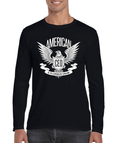 American CEO Patriotic Eagle Men's Long Sleeve Shirt