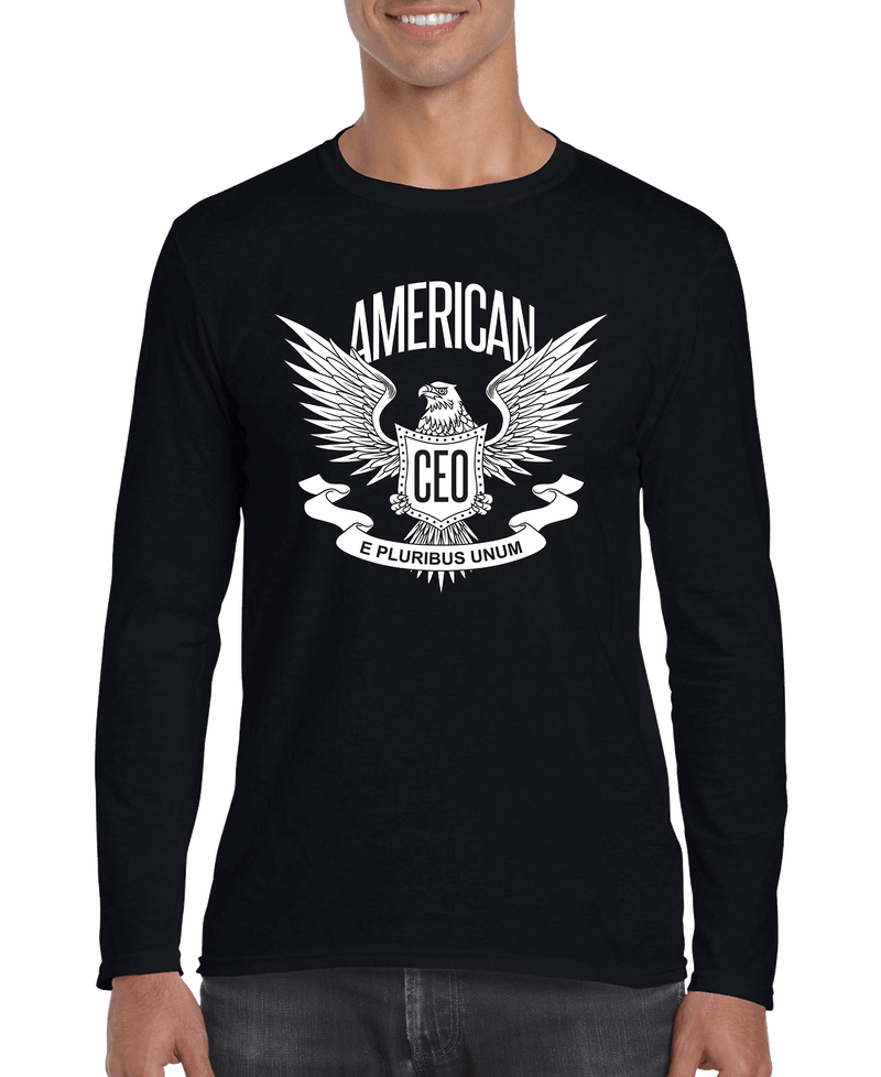 American CEO Patriotic Eagle Men's Long Sleeve Shirt