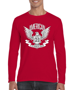 American CEO Patriotic Eagle Men's Long Sleeve Shirt