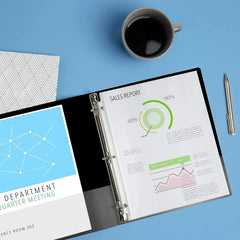 3 Ring Binder- 1" - Blue