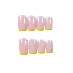 Nude French Style Fresh Press-On Nail Tips (Waterproof)